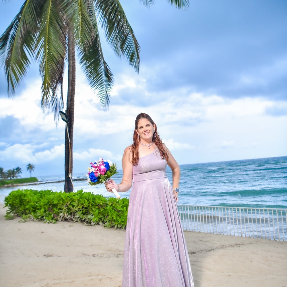 Lavender sparkle dress